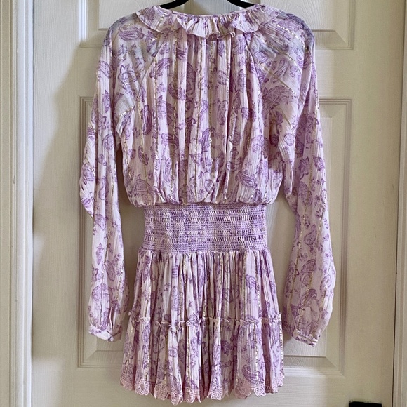 Hemant and Nandita Sahar Paisley  Pink Mini Dress Sz Small NWT - Picture 15 of 15